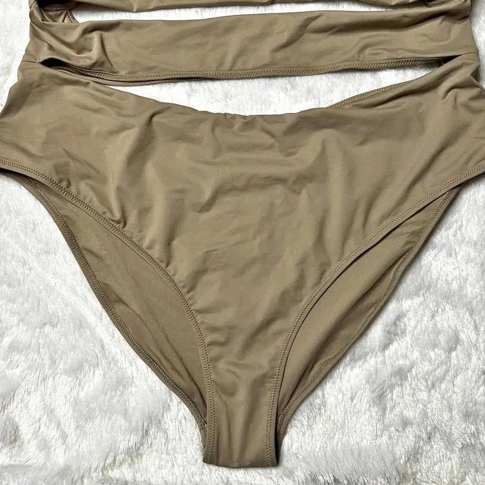 NWT Skims Swim Strapless Cut Out Monokini Swimsuit Desert Womens 4X